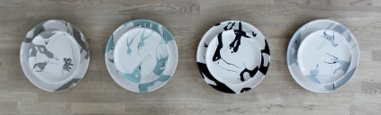 tallerkener håndmalede design kunst unika 