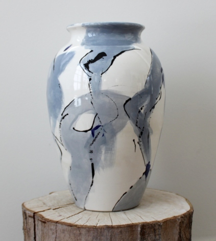 vaser vase kunst unika design kunsthåndværk keramik abstrakt kunstner håndmalet håndmalede bronze sculpture