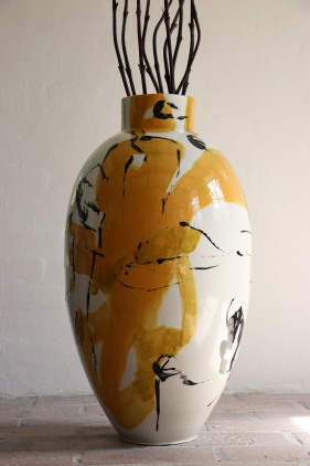 gulvvase vaser kunst skulpturer gulvvase keramik abstrakt bronzeskulpturer bronzeskulptur