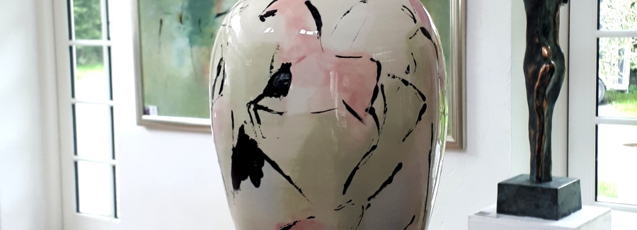 vaser håndmalede kunst unika design vase keramik