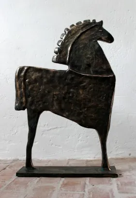 gulvvase vaser vase kunst unika design kunsthåndværk keramik abstrakt kunstner håndmalet håndmalede fad bronze sculpture