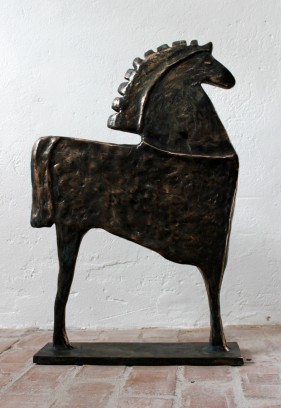 gulvvase vaser vase kunst unika design kunsthåndværk keramik abstrakt kunstner håndmalet håndmalede fad bronze sculpture